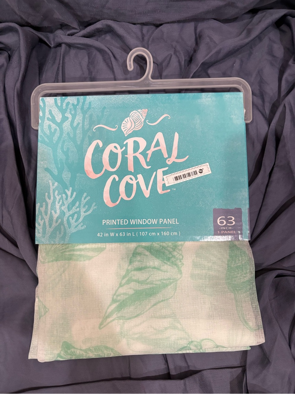 NWT Coral Cove Printed Window Panel